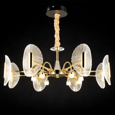 لوستر مدرن وارداتی مدل 90090 طلایی